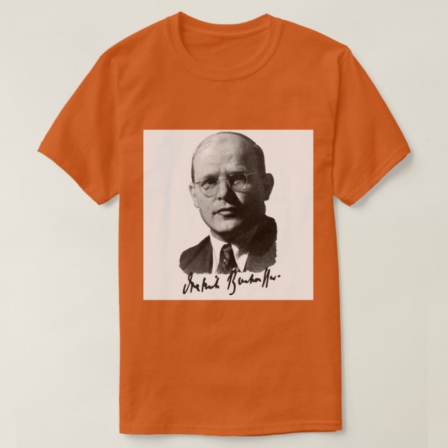 Camiseta Dietrich Bonhoeffer Portrait (Frente do Design)