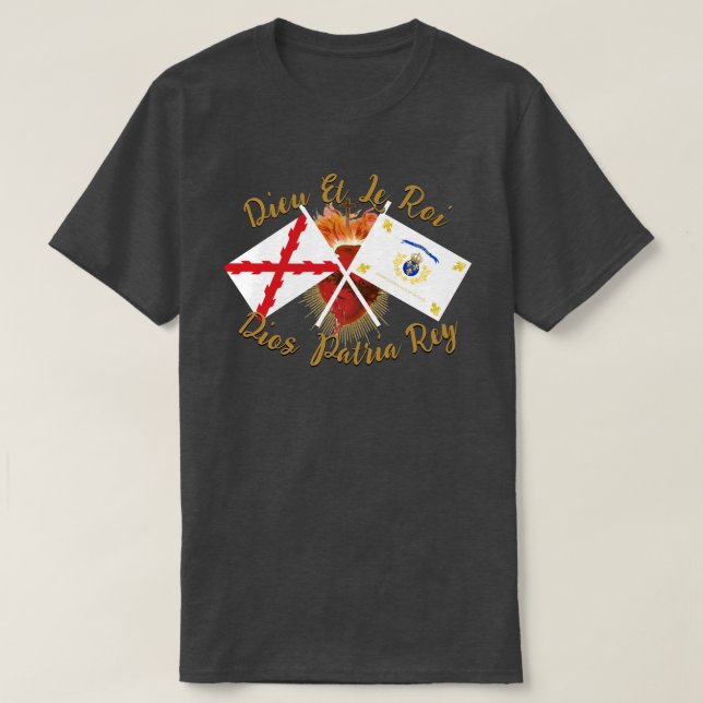 CAMISETA DIEU ET LE ROI (Frente do Design)