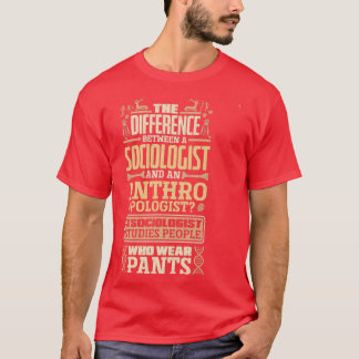Camiseta Diferença Antropologista Entre Soc