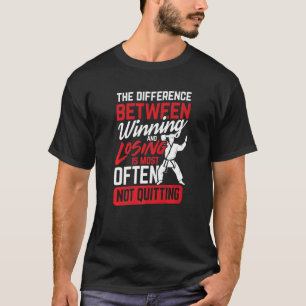 Camiseta Diferença entre vencer e perder
