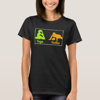 Camiseta Diferença Entre Yoga E Vodka St Patricks Day 