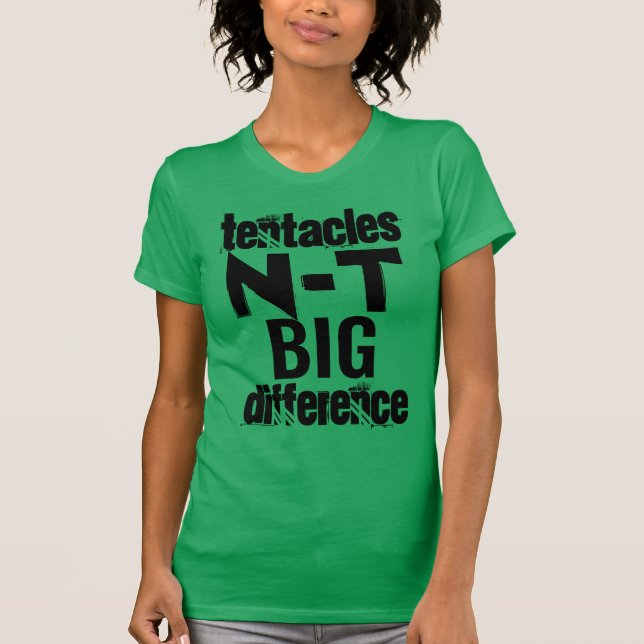 Camiseta Diferença grande dos tentáculos… N T… (Frente)