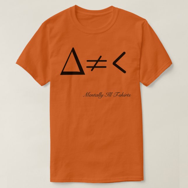 Camiseta Diferença não inferior a (Frente do Design)