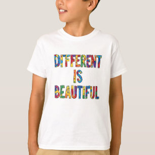 Camiseta Diferente É Bonito - Consciência Autista
