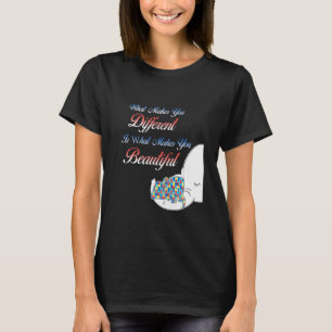 Camiseta Diferente Mãe Elefante Autismo Criança Conscientiz