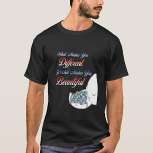 Camiseta Diferente Mãe Elefante Autismo Criança Conscientiz