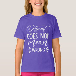 Camiseta Diferente Não Significa Errado