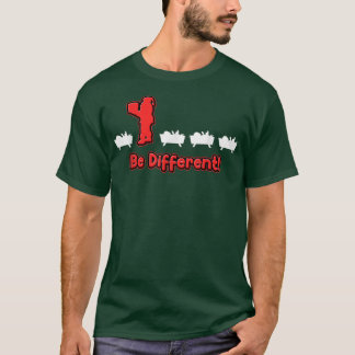 Camiseta diferente seja Christkind é diferente Papais noeis