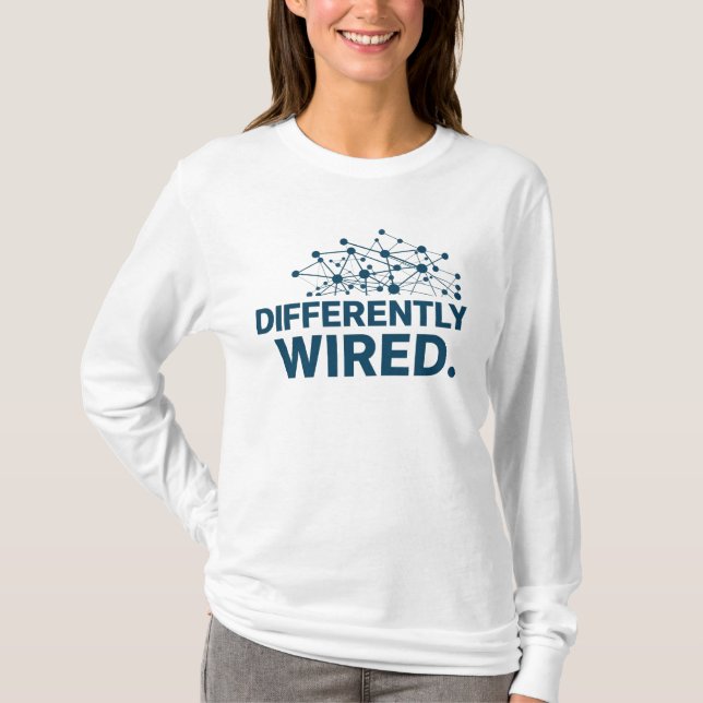 Camiseta Diferentemente Conectado – Mês de Conscientização  (Frente)