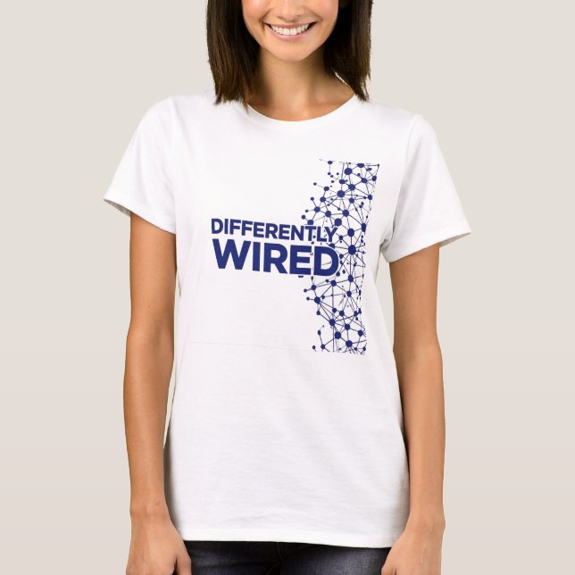 Camiseta Diferentemente Conectado – Mês de Conscientização  (Frente)