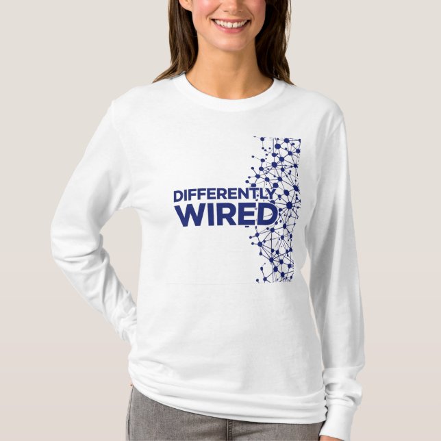 Camiseta Diferentemente Conectado – Mês de Conscientização  (Frente)