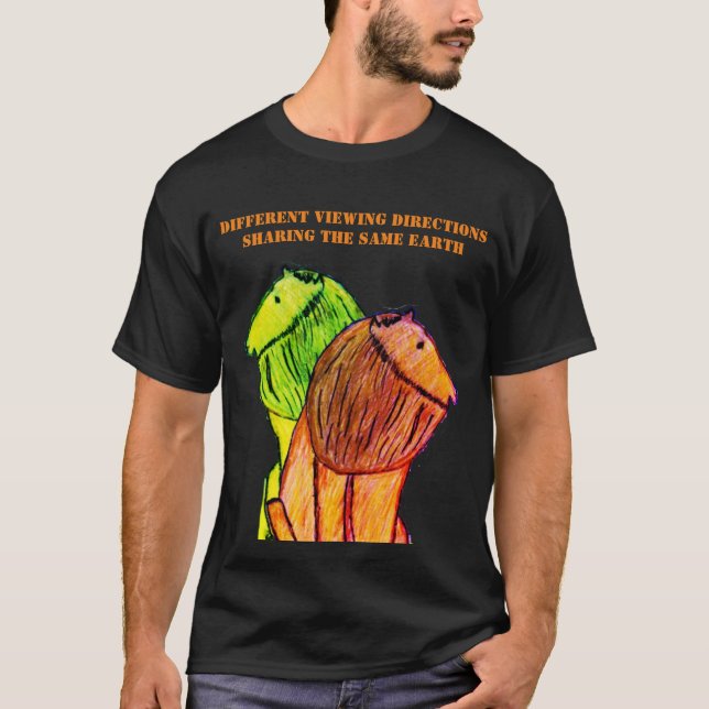 Camiseta Diferentes direções de visualização (Frente)