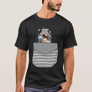 Camiseta Diferentes Tipos De Gato Em Garrafa No Bolso