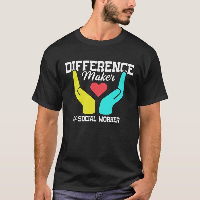 Camiseta Difference Maker Proud Social Worker (Frente)