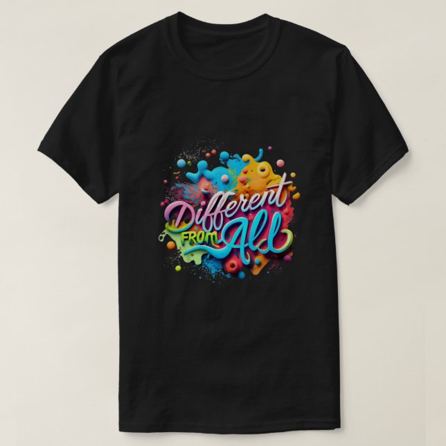 Camiseta Different From All  (Frente do Design)