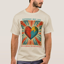 Camiseta "Different, Not Less" Autism AcceptanceT-Shirt
