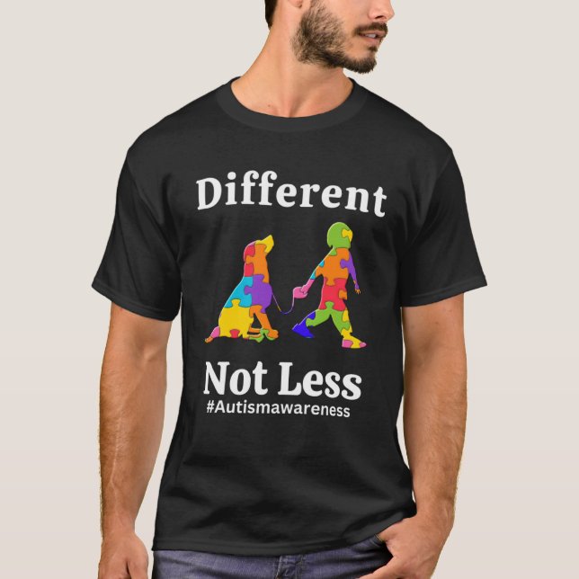 Camiseta Different Not Less Autism Awareness Acceptance Wom (Frente)