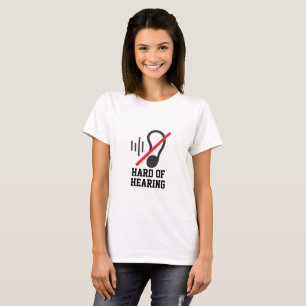 Camiseta Difícil De Ouvir Design Simples