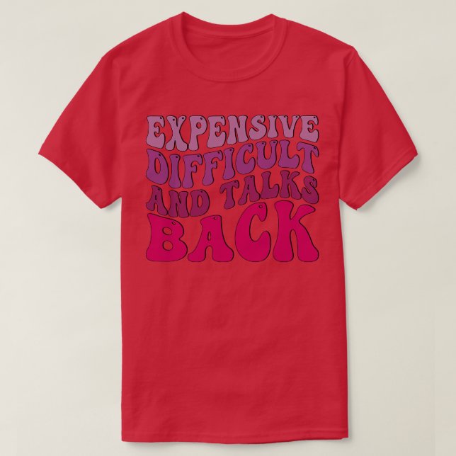 Camiseta Dificuldade Caro E Conversações De Volta (Frente do Design)