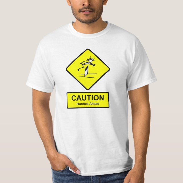 Camiseta Dificuldades de Precaução à Frente de Sinais Track (Frente)