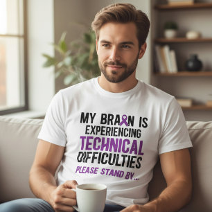 Camiseta Dificuldades Técnicas no Cérebro Conscientização s