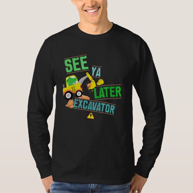 Camiseta Dig. Alligador De Digger De Construção Consulte Ya (Frente)