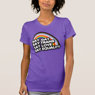 Camiseta Diga Amor Trans Igualdade Gay