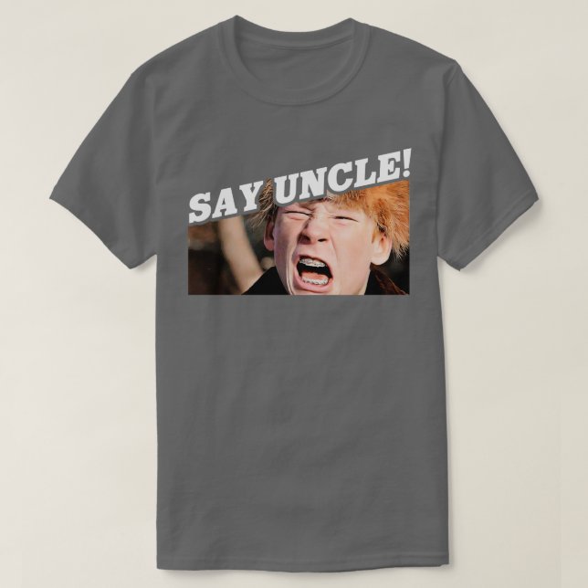 Camiseta Diga ao tio Scut Farkus (Frente do Design)