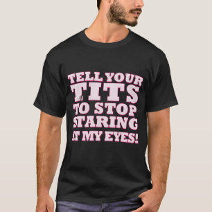 Camiseta Diga ao Youritso Parar de encarar meus olhos retro