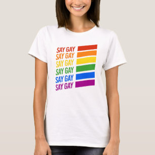 Camiseta Diga Arco-íris Gay