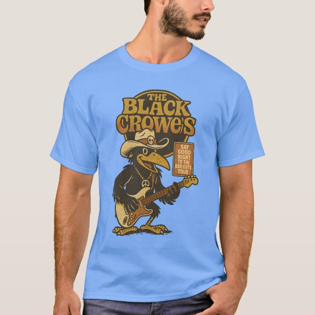 Camiseta Diga Boa Noite para o Tour de Caras Ruins (Frente)