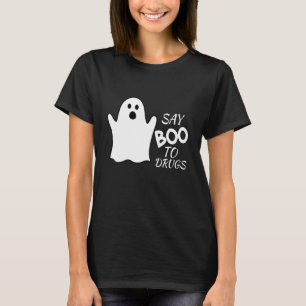 Camiseta Diga Boo às Drogas Semana de Conscientização do L