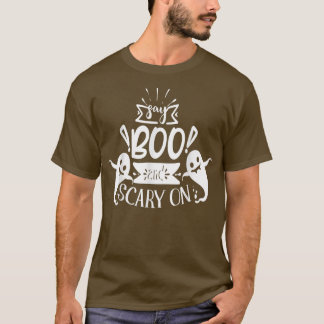 Camiseta Diga Boo e Assustador