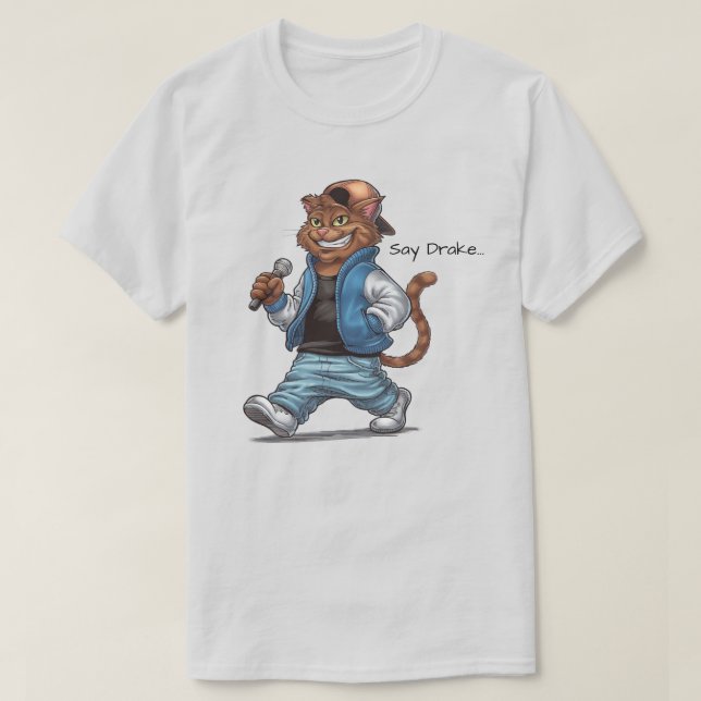 Camiseta Diga Drake Catty T-Shirt (Frente do Design)