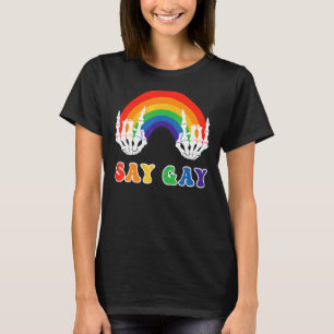 Camiseta Diga Gay Florida Diga Gay Lgbtq Direitos Gay