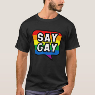 Camiseta Diga Gay Florida Trans Orgulho gay Orud Lqbtq Rain