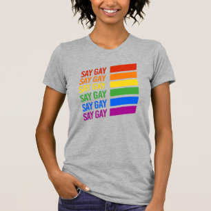 Camiseta Diga Gay Rainbow
