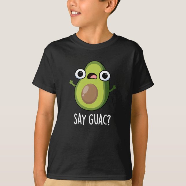 Camiseta Diga Guac Funny Avocado Pun Dark BG (Frente)