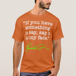 Camiseta Diga isso ao meu rosto Kamala verde assinatura TSi