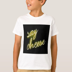 Camiseta Diga Luzes de Neon de Queijo