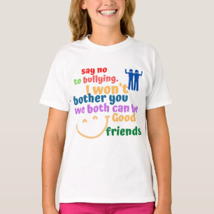 CAMISETA DIGA NÃO A BULLYING, PODEMOS SER AMIGOS