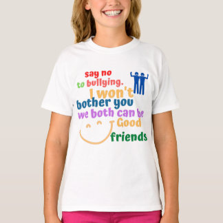 CAMISETA DIGA NÃO A BULLYING, PODEMOS SER AMIGOS