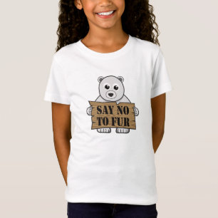 Camiseta Diga "não" à fur