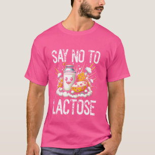 Camiseta Diga Não À Lactose - Lactose Engraçada Memória Int