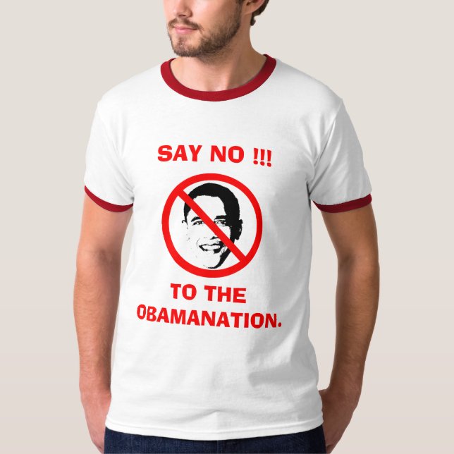 Camiseta Diga não ao Obamantion (Frente)