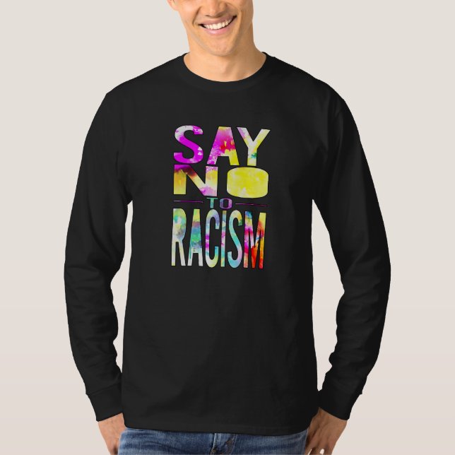 Camiseta Diga Não ao Racismo Premium (Frente)