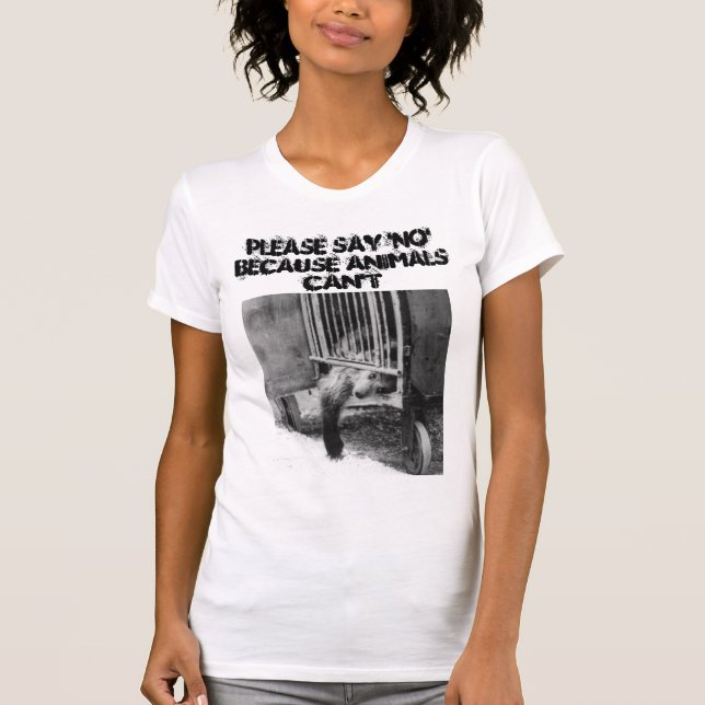 Camiseta Diga não aos circos (Frente)