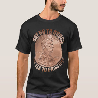 Camiseta Diga NÃO às drogas, diga sim ao princípio