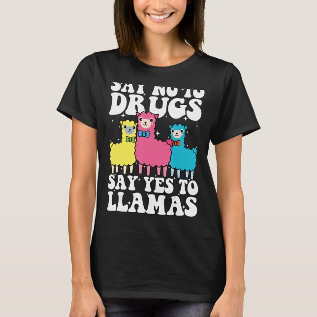 Camiseta Diga "Não" Às Drogas Que Dizem "Sim" À Semana Da F (Frente)