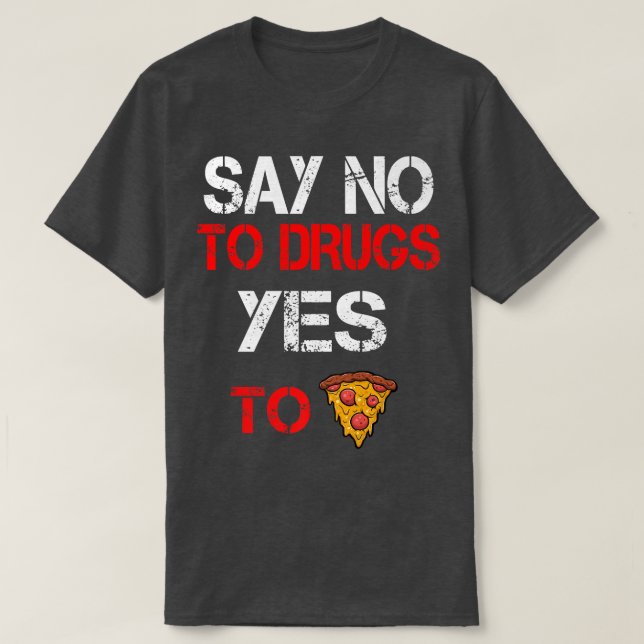 Camiseta Diga "Não" às Drogas "Sim" à Consciência das Droga (Frente do Design)